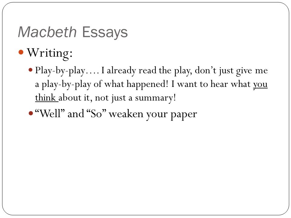 How do I write an introduction to a critical essay for Macbeth?